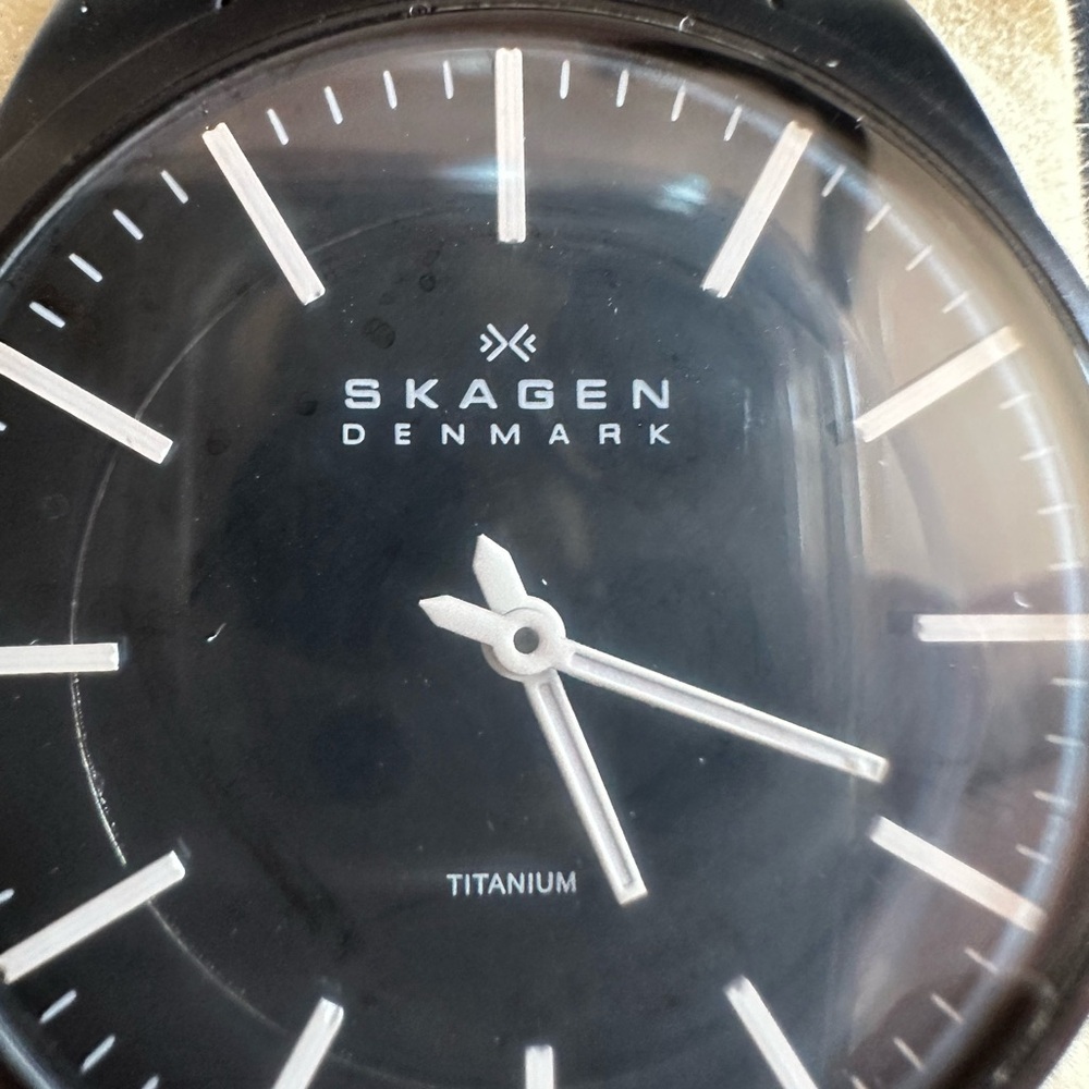Skagen Black Minimalist Watch